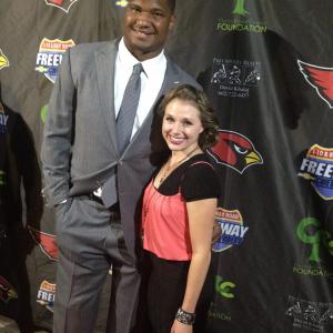 With Calais Campbell at CRC Fundraising Event