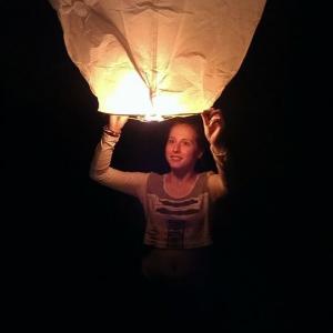 Fourth of July floating lantern fun