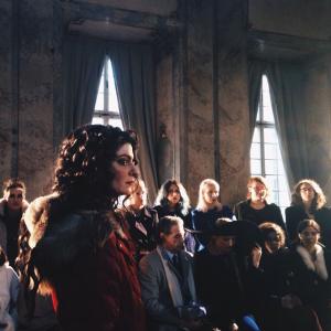 Behind the scenes on set of The Mary Stuart Project shoot at Colloredo-Mansfeldský palác, Prague, December 2014