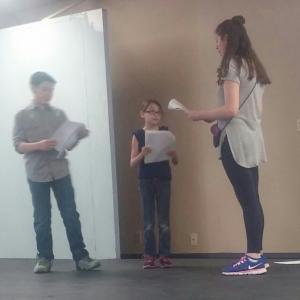 Acting class rehearsals
