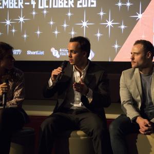 Director Oliver Nias at Raindance Film Festival Q&A with Actor Sam Donnelly.