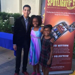 Daniele with Marcus Scribner and Marsai Martin at the Kids in the Spotlight Film festival and Awards Celebration  November 7 2015