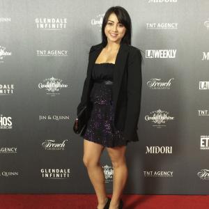Actress Lianna Liew attending LA Fashion Week 2014