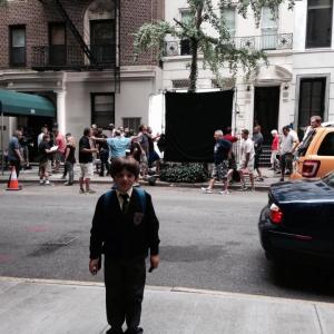 Ethan Coskay during the production of The Good Wife  Season 6 2014