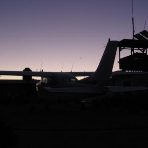 Cessna 210 Gonzaga Bay dawn Aerial sequences Silent Rattler 1998