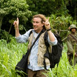 Still of Robert Downey Jr. and Steve Coogan in Griaustinis tropikuose (2008)