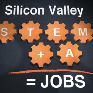 Logo for Silicon Valley STEMAJobs Connecting Education and Employment television show