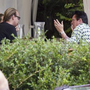 Producer Meredith Lytton spotted dining with actor Michael Madsen at the Chateau Marmont USA