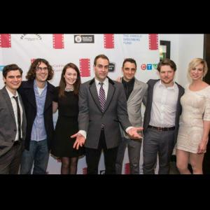 Red carpet at The Canadian Film Festival with the cast and director of 