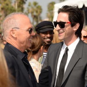 Michael Keaton and Adrien Brody at event of 30th Annual Film Independent Spirit Awards (2015)