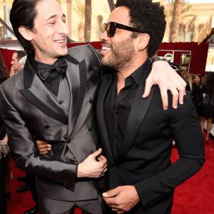 Adrien Brody and Lenny Kravitz at event of The 21st Annual Screen Actors Guild Awards 2015