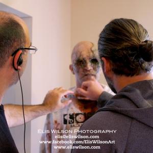 Touching up a zombie with Producer Extraordinaire Chad Gundersen.