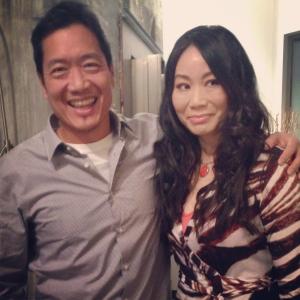Andrew Loo and Linda Wang at the private screening of Martin Scorsese's 