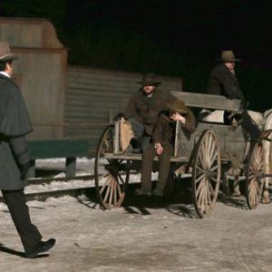 On set of The Pinkertons