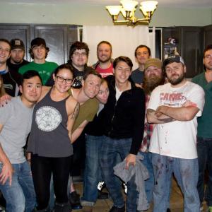 Cast/Crew photo on day 2 of shooting Drain Babies: The Short.