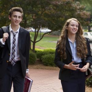 Still of Morgan Saylor and Timothe Chalamet in Tevyne 2011