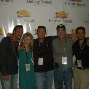 Cast and crew of The Other Woman at the Delray Beach Film Fest From left John Trapani Jude Dexter Louis Pappas Reed Kalisher and Jim Thalman