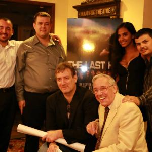L to R: Roberto Garcia, Mike Glier, Louis Pappas, Irwin Levenstein, Kavita Lowtan, and Jonathan Delgado, at the cast and crew screening of The Last Hit.