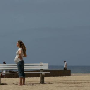 Jolie Franz as sunbather on Revenge Filmed on location at Redondo Beach CA