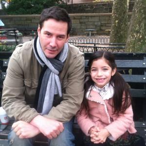 Filming Daughter of God with Keanu.