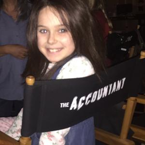 on the set of The Accountant