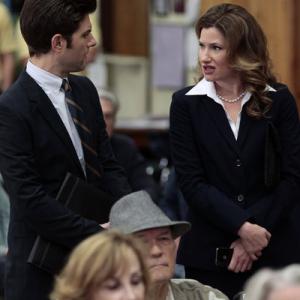 Still of Adam Scott and Kathryn Hahn in Parks and Recreation (2009)