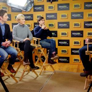 Judith Godrche Adam Scott Jason Schwartzman and Keith Simanton at event of IMDb amp AIV Studio at Sundance 2015