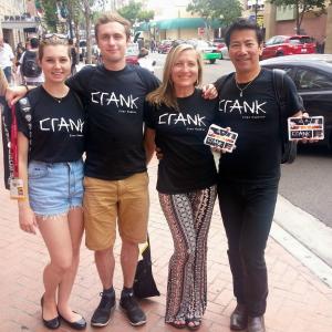2014 Comic Con promoting Crank Flirting with the Monster with Amaya Luke and Craig Lew