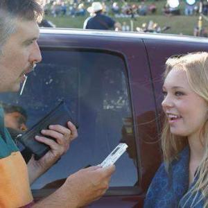 Taylor Hickson being interviewed by Dennis Walker from So Country Radio.