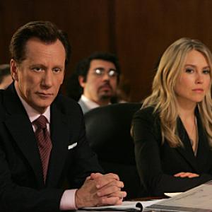 Still of James Woods and Sarah Carter in Shark 2006