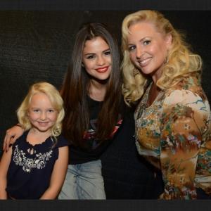 Ava Telek with Selena Gomez and April Telek