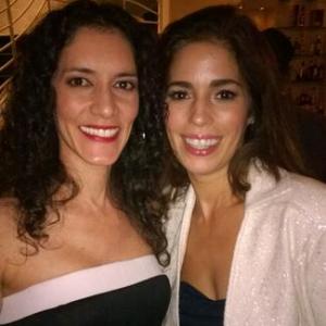 With fellow actress and fellow awardee Ana Ortiz at the 15th HOLA Awards 2014