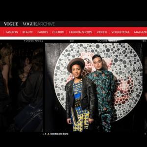 Pictured: denitia and sene. VOGUE feature for style at PRABAL GURUNG AFTER PARTY Pre Performance.