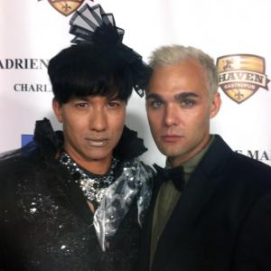 REESE ALLBRITTON AND BOBBY TRENDY AT ADRIENNE MALOOFS HIV AWARENESS BENEIFIT