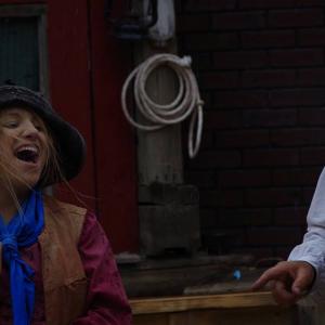 Alana Phillips & Jack Waggon in the VIRGINIA CITY OUTLAWS Wild West Show on (July 4, 2015)