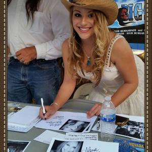 Alana Phillips signing autographs at the Carson City Brewfest 2015.