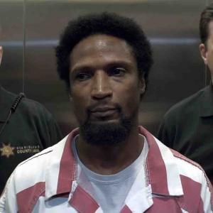 elevator scene from ABCs American Crime Episode 9with Elvis Nolasco and Klifton Kruger aired April 30 2015