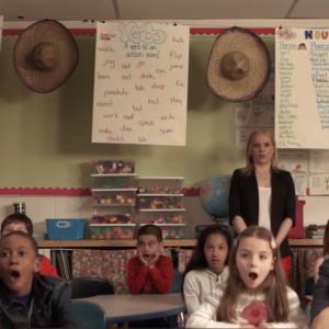 Melinda Grace as Teacher in Stella Directed by Melissa Garcia Tons of cute kids