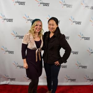 Melinda Grace and Director Minji Kang at The Epiphany Space Short Film Screening Night