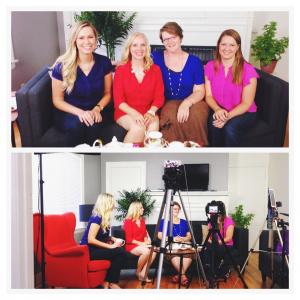 Melinda Grace and Meaghan Mitchell interviewing Cortney Matz and Melissa Smith for 