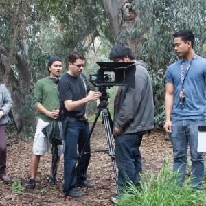 Filming on Location at Huntington Beach Ca Library Park
