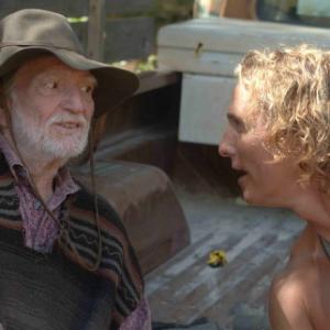 Still of Matthew McConaughey and Willie Nelson in Surfer Dude 2008