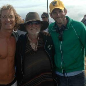 Still of Matthew McConaughey Willie Nelson and SR Bindler in Surfer Dude 2008