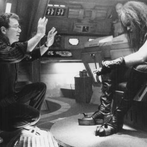 Still of William Shatner and Todd Bryant in Star Trek V The Final Frontier 1989