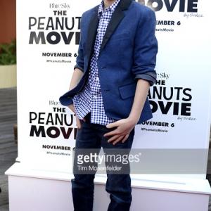 Noah Schnapp attends the premiere of 20th Century Fox's 'The Peanuts Movie' at Pier 39 in San Francisco, California.