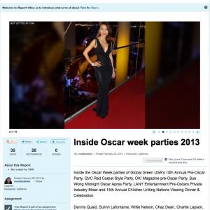 CNN iReport Oscar week 2013. Sulinh Lafontaine on & off the red carpet.