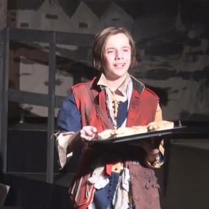 Playing Tobias in Sweeney Todd musical production