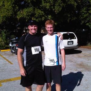 Patrick and I after a 10k race at Clearwater High School 2010
