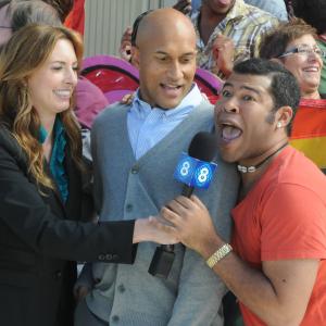 Still of Keegan-Michael Key, Jordan Peele and Erin Gibson in Key and Peele (2012)