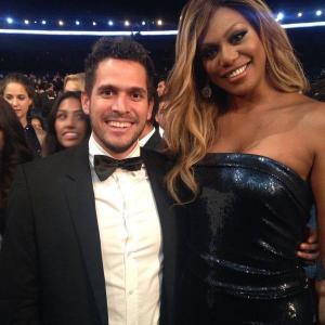 Emmy Awards 2014. Laverne Cox - Pedro Flores.